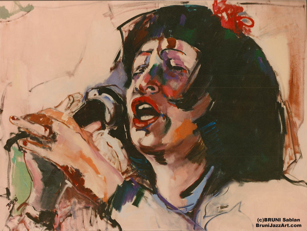 Sheila Jordan Painting by BRUNI