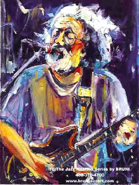 Jerry Garcia Painting by BRUNI