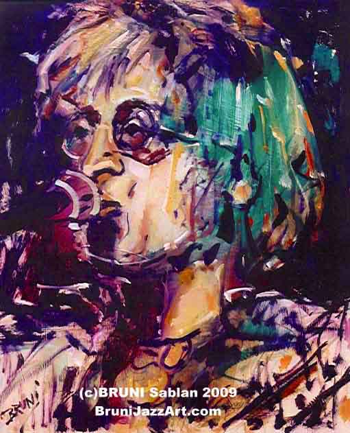 John Lennon Painting by BRUNI