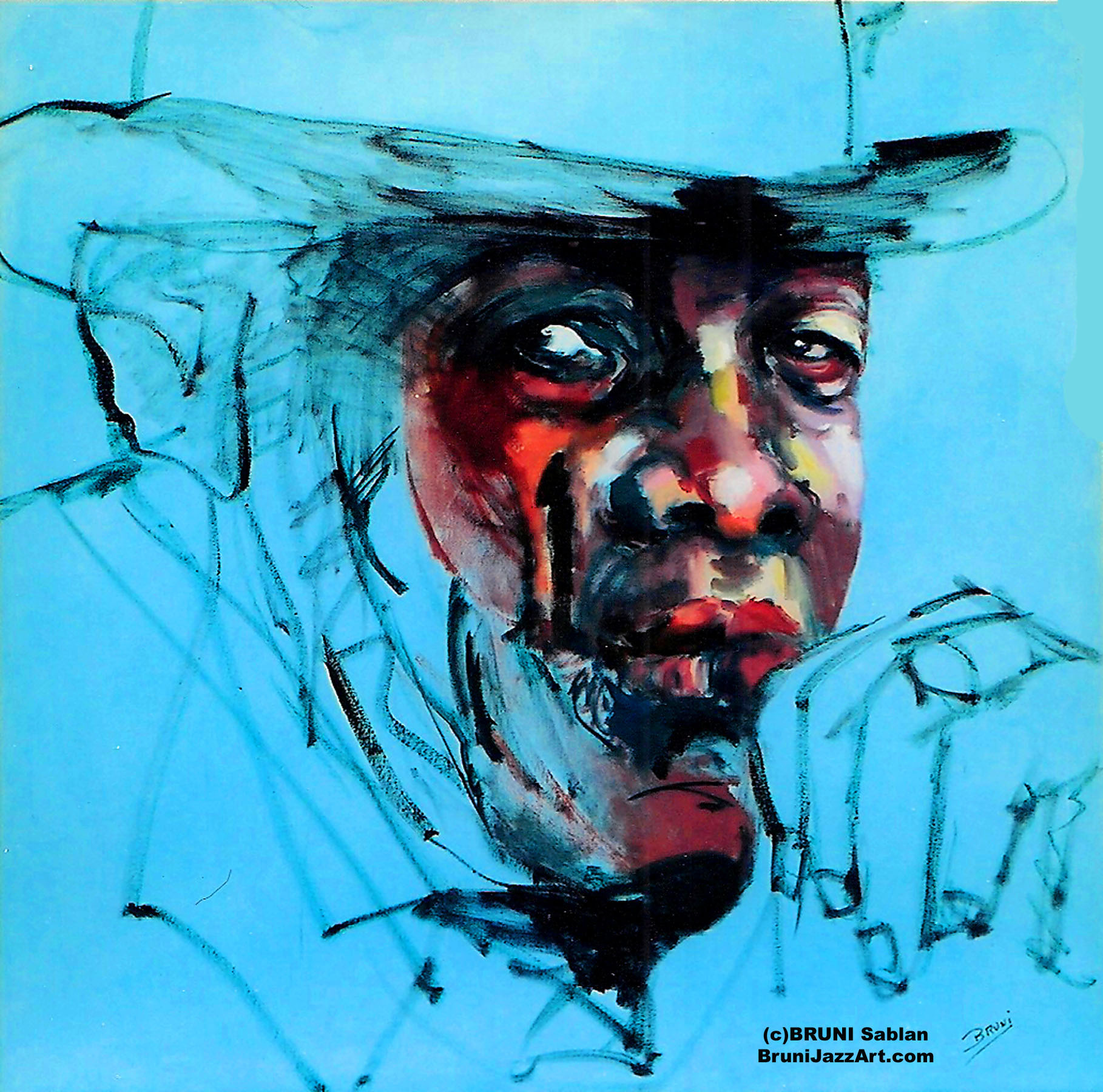 John Lee Hooker Painting